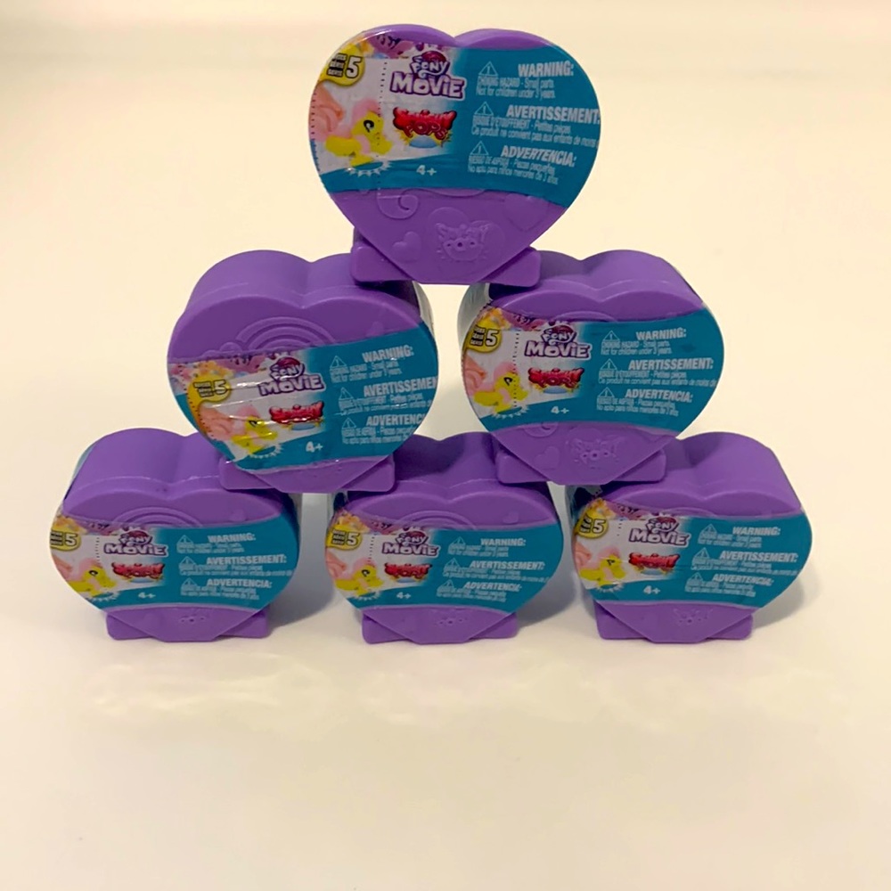 My little pony series 5 the movie squishy pops mini figures bundle of (6) new